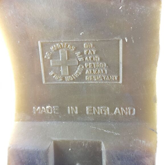 Dr Martens Men's 1561/59 VTG US12 Uk11 Brown Leather 4 Eyelet Oxford Shoes - Picture 15 of 16